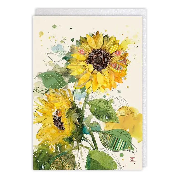 BLANK CARD - SUNFLOWERS
