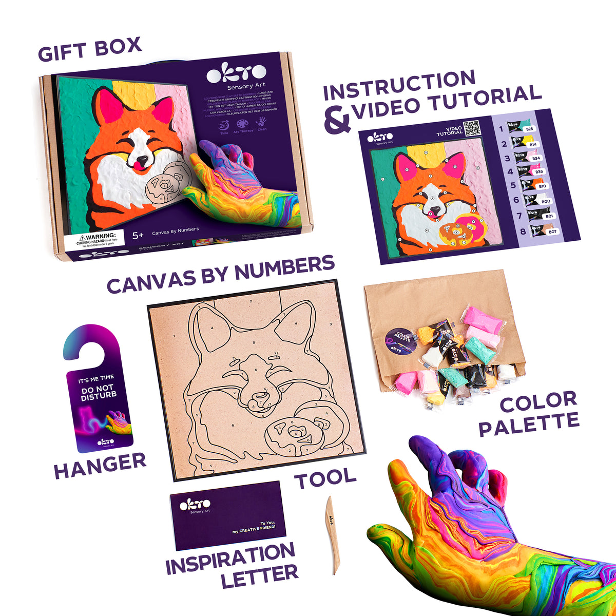 CLAY BY NUMBERS KIT - FOX