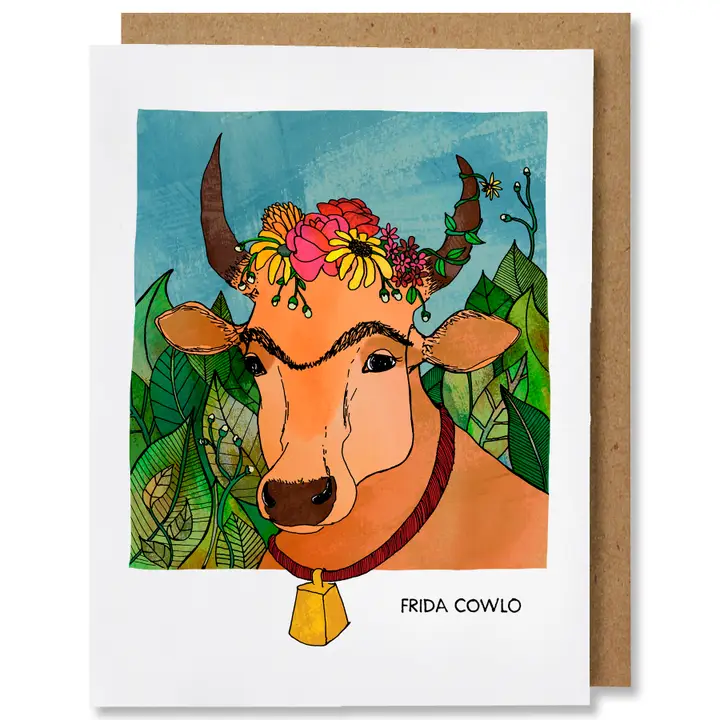ILLUSTRATED FUNNY PUN EVERYDAY CARD - FRIDA COWLO