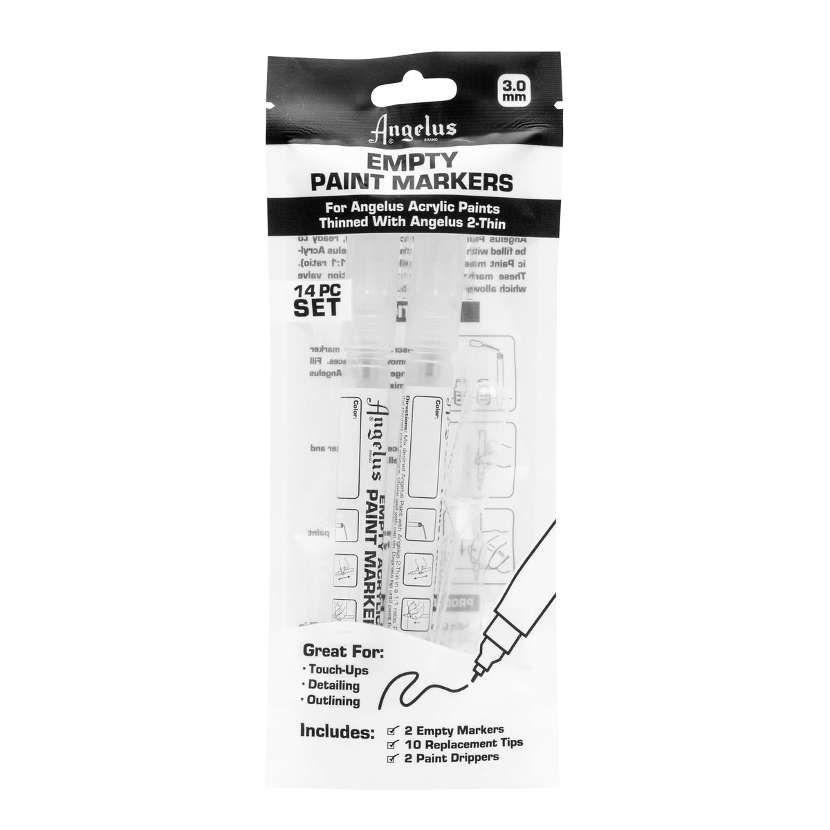 EMPTY PAINT MARKER 3MM SET 2PK