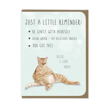 ILLUSTRATION CARD ORANGE TABBY CAT