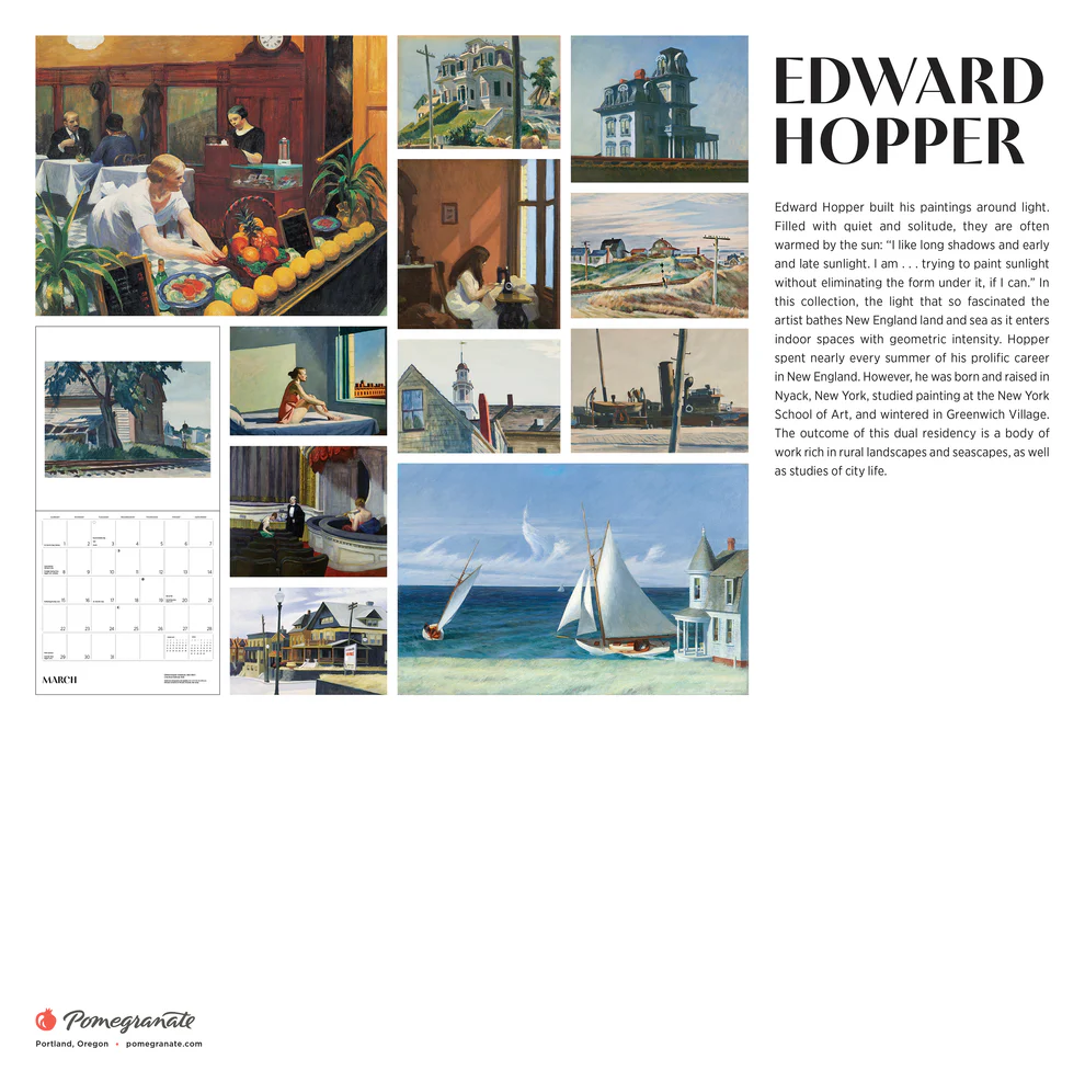 WALL CALENDAR 2026 - EDWARD HOPPER
