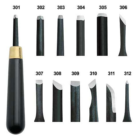 TEMPERED STEEL LINOLEUM CHISEL #302