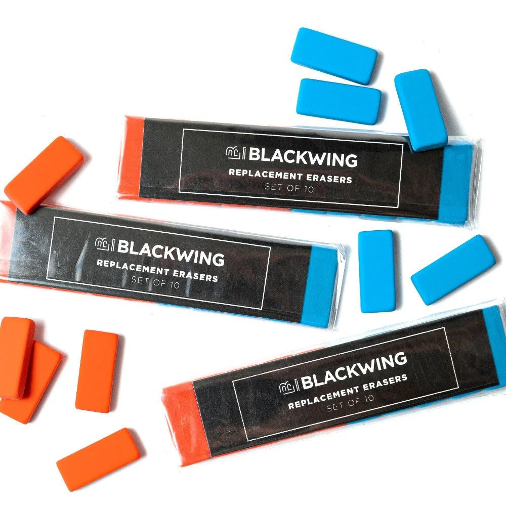 BLACKWING VOLUME 6 NEON REPLACEMENT ERASERS – SET OF 10
