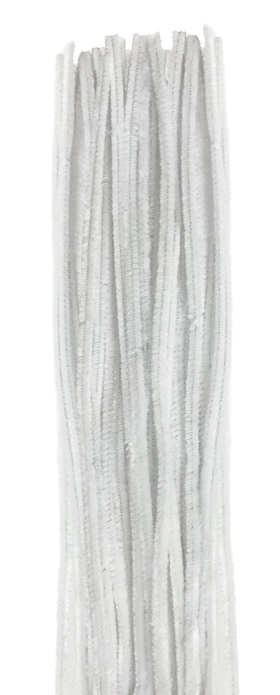 CHENILLE STEMS 11.8" X 0.24" PACK OF 25 - WHITE