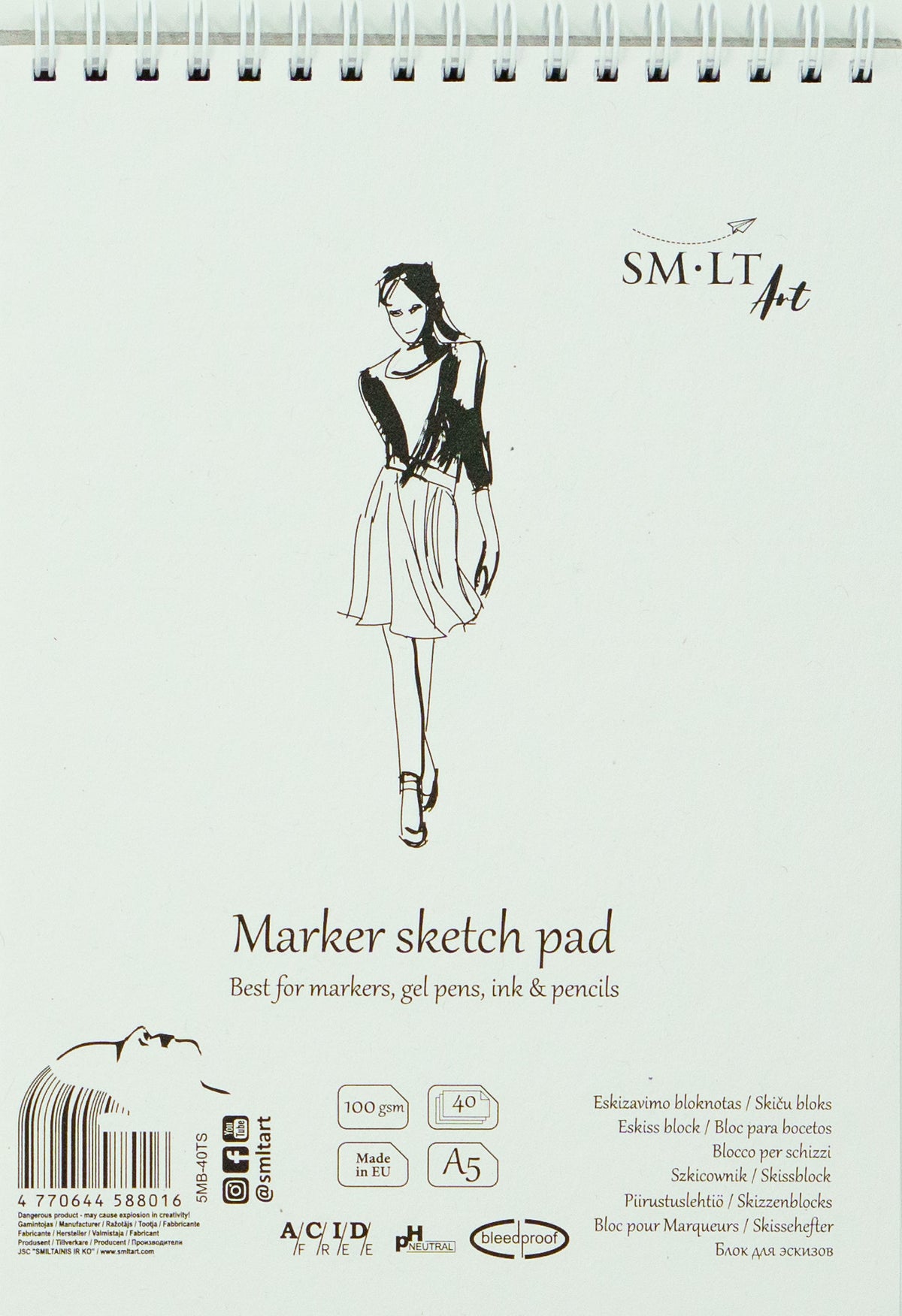 AUTHENTIC,  MARKER SKETCH PAD - A5