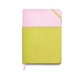 VEGAN LEATHER POCKET JOURNAL LILAC&amp; MATCHA