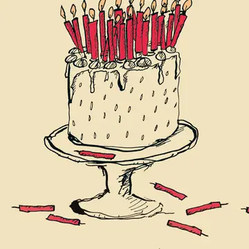 BIRTHDAY LOTS CANDLES GREETING CARD POET AND PAINTER