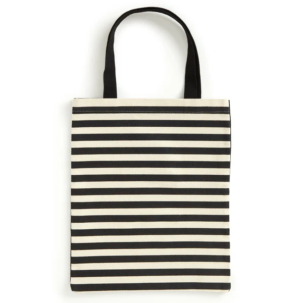 WARHOL BANANA CANVAS TOTE BAG - BLACK