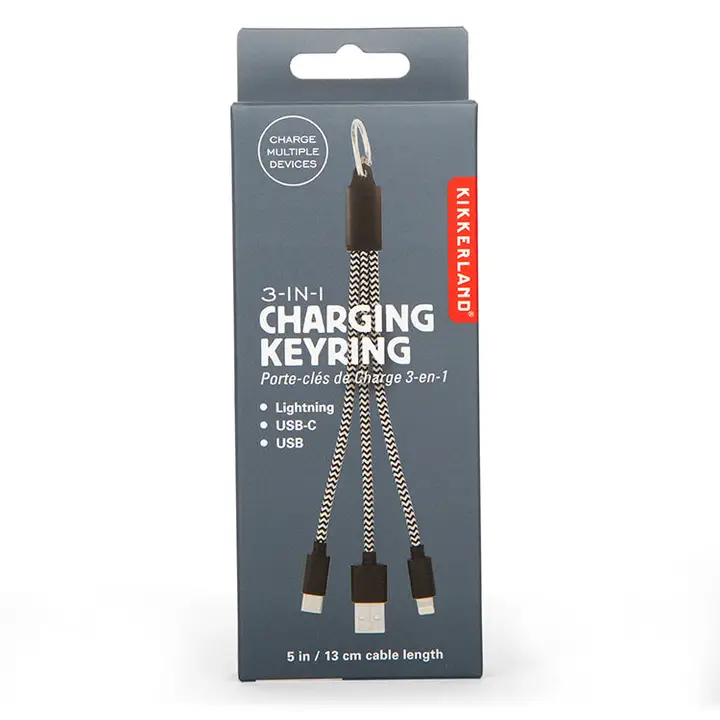 3 IN 1 CHARGING KEYRING