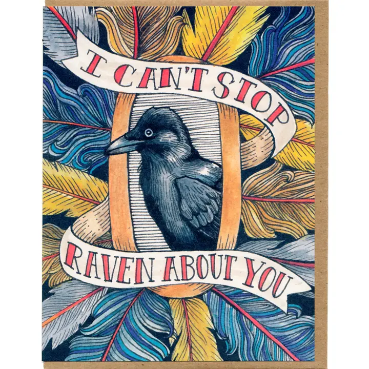 BANNER CARD- I CAN&#39;T STOP RAVEN ABOUT YOU