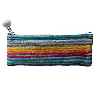 FELT POUCH LONG LIGHT GREY
