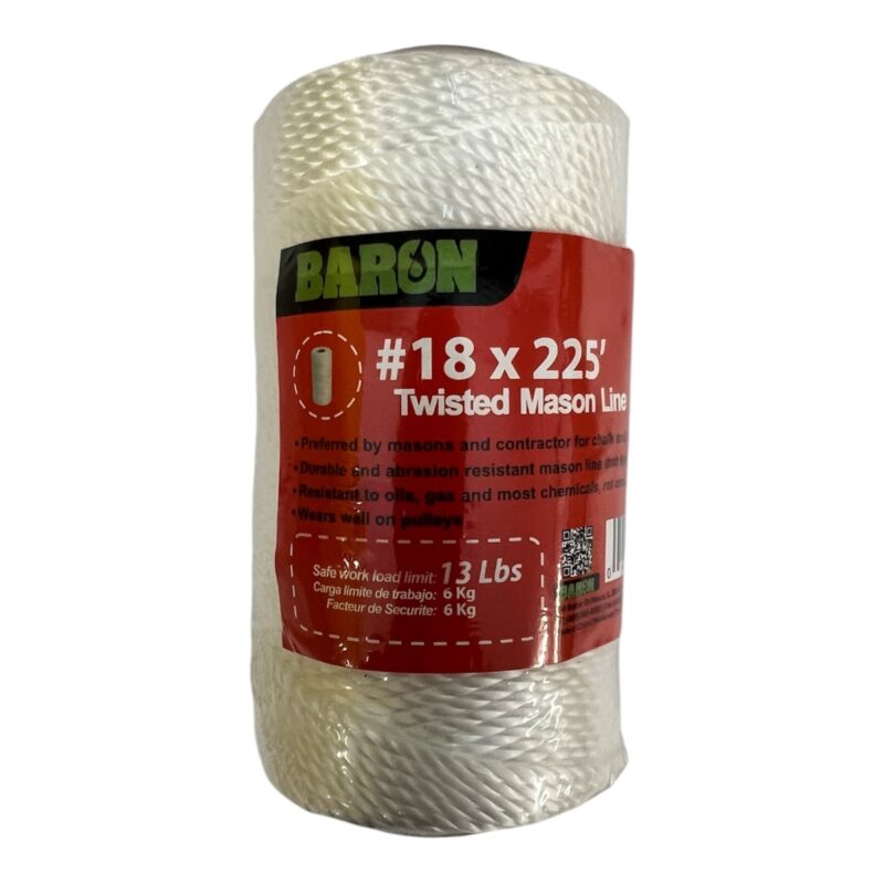 BARON TWISTED MASONRY TWINE  #18×225′ 13LBS