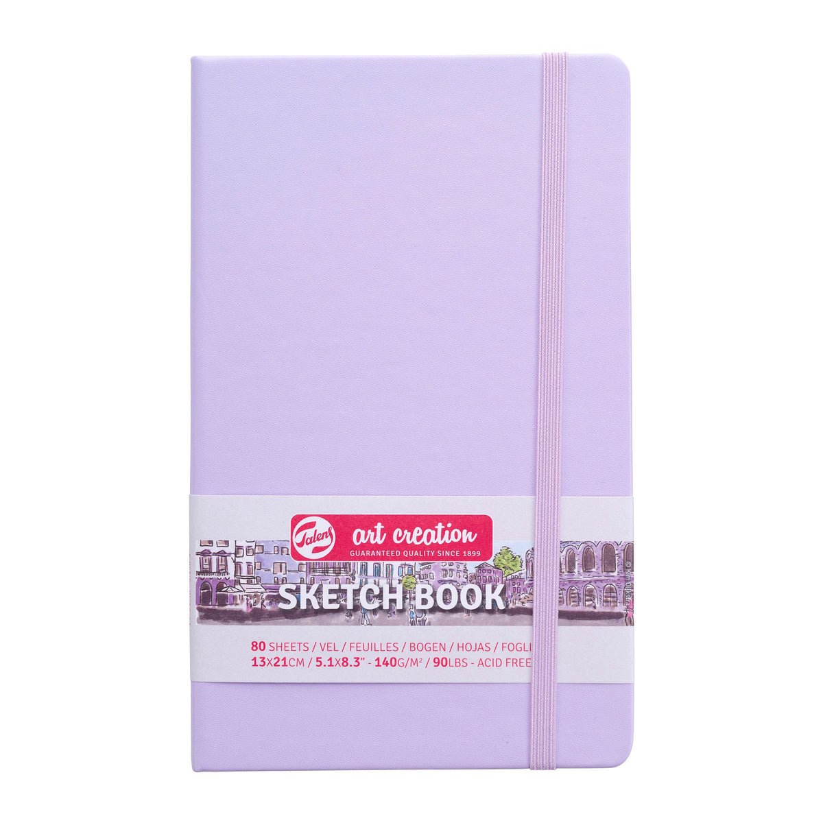 TALENS ART CREATION SKETCHBOOK 140G# PASTEL VIOLET COVER 13CM X 21CM
