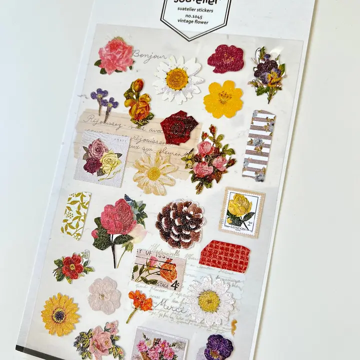 STICKERS - VINTAGE FLOWER