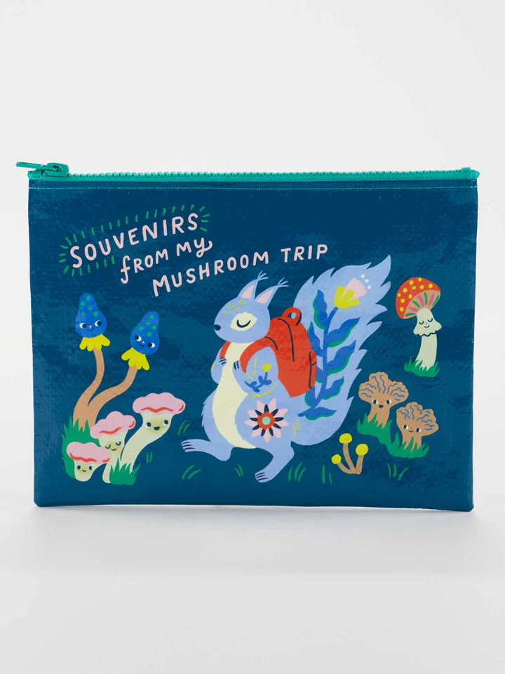 ZIPPER POUCH-SOUVENIRS FROM MY MUSHROOM TRIP