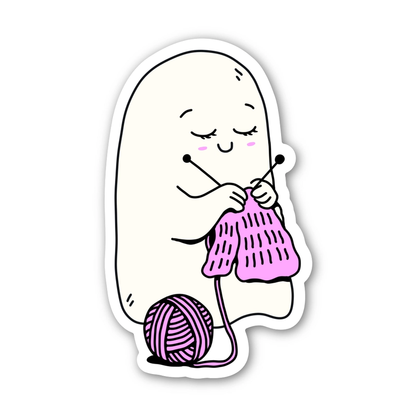 STICKER - GHOST KNITTING