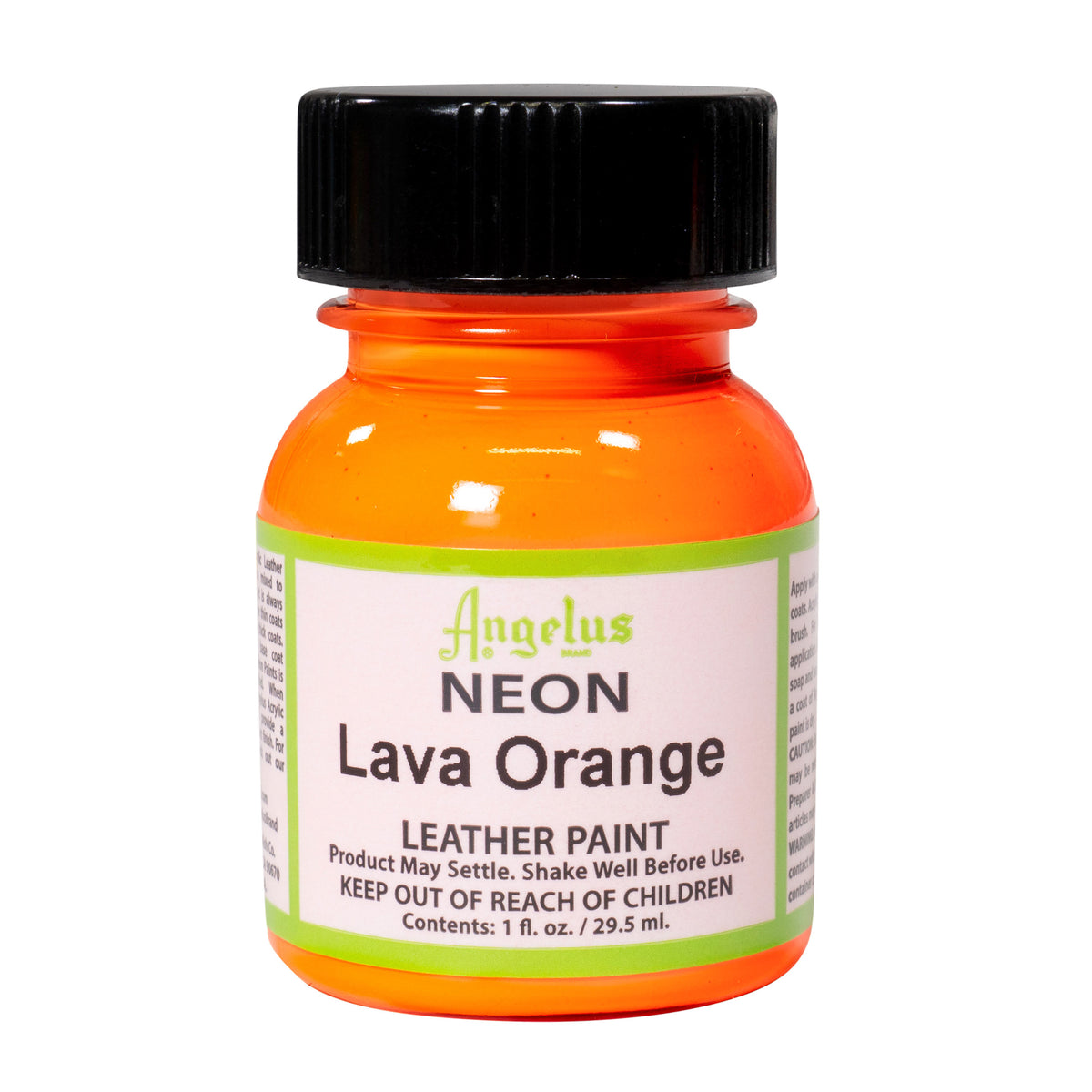 LEATHER PAINT 1oz  NEON LAVA ORANGE