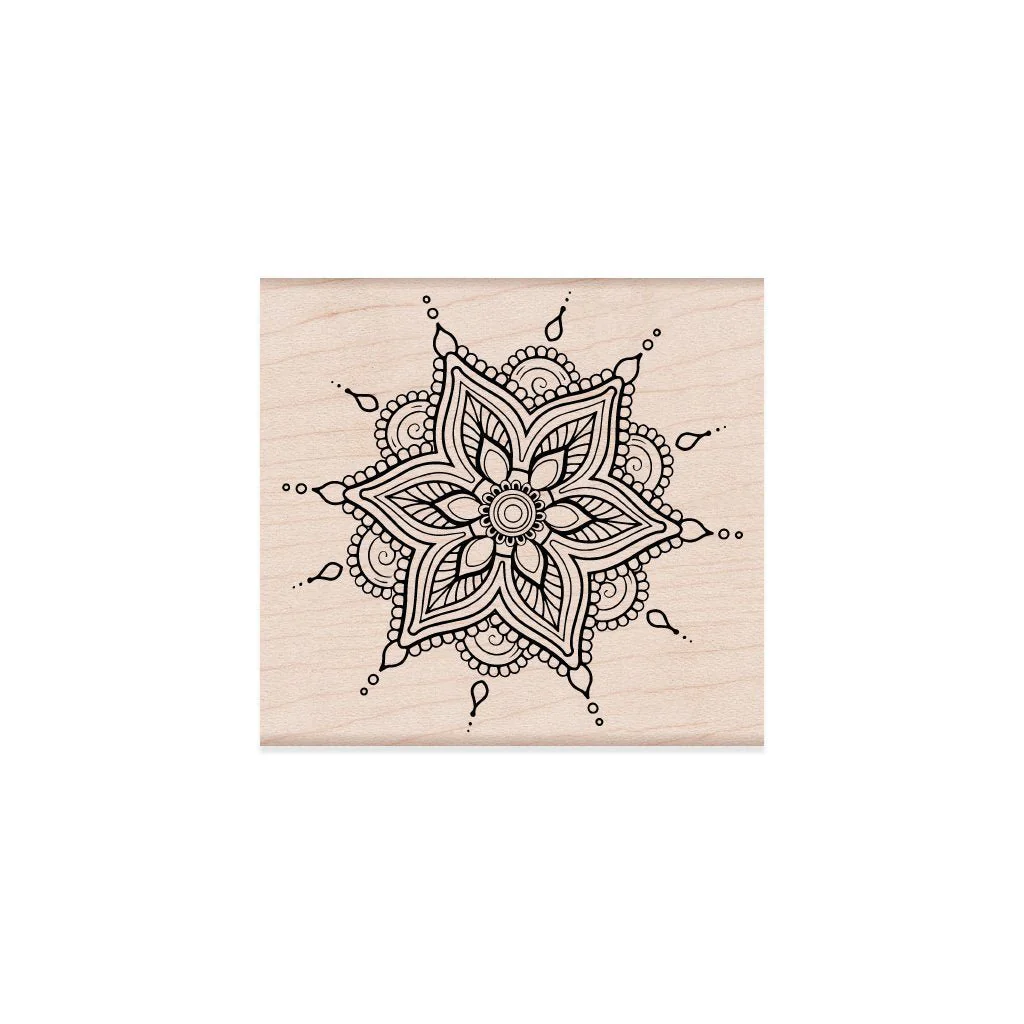 HERO ARTS STAMP- HENNA FLOWER PATTERN