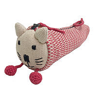 WOVEN CAT POUCH PINK