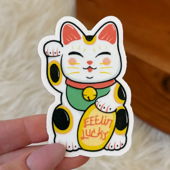 STICKER - FEELIN LUCKY CAT