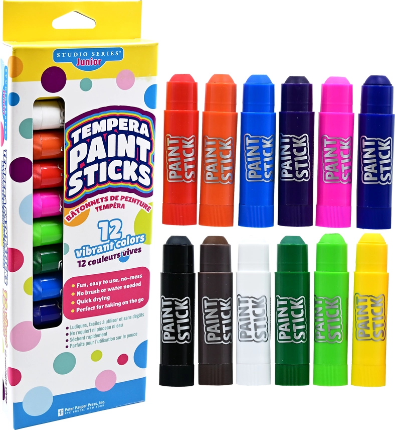 TEMPERA PAINT STICKS 12 SET