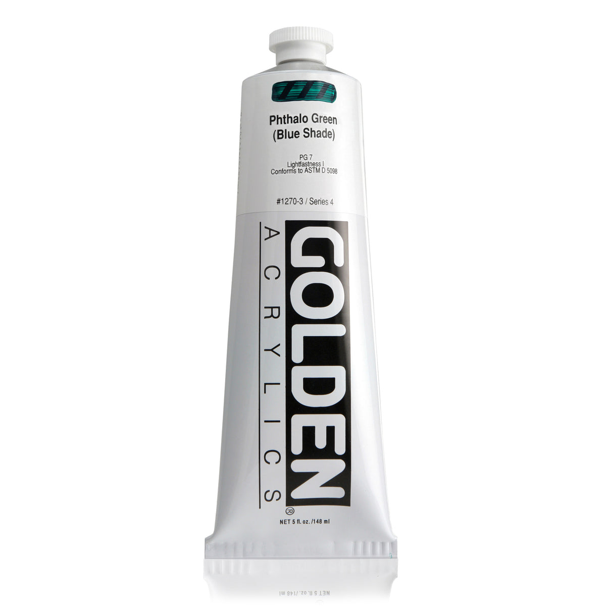 GOLDEN HEAVY BODY ACRYLIC PHTHALO GREEN BLUE SHADE 5oz