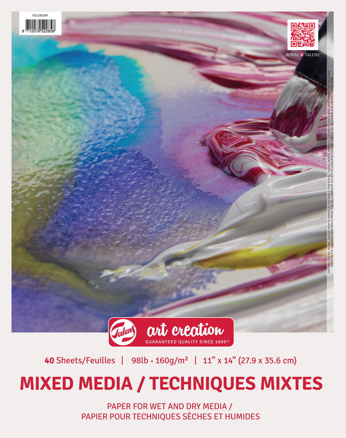 ART CREATION MIXED MEDIA PAD SPIRAL 98LB  11&quot;X14&quot;