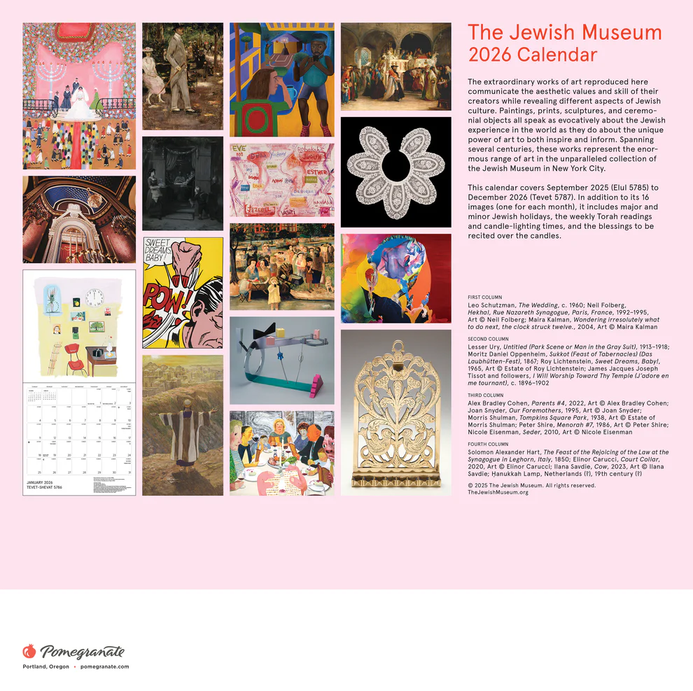 WALL CALENDAR 2026 - THE JEWISH MUSEUM
