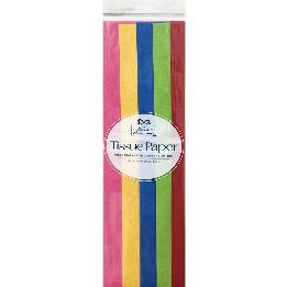 TISSUE PAPER - 10 SHEETS, PRIMARY COLORS