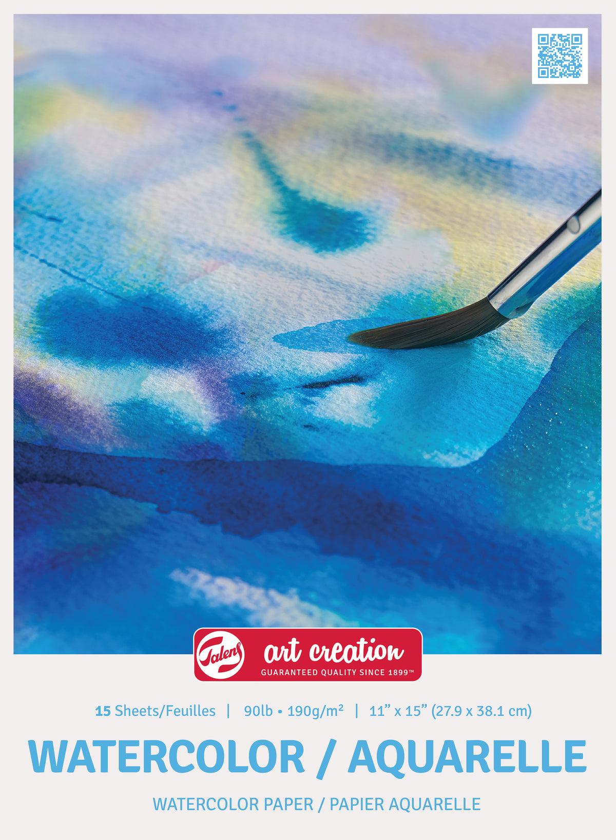 TALENS ART CREATION WATERCOLOR PAPER PAD 90LB COLD PRESS 11&quot; X 15&quot; 15 SHEETS