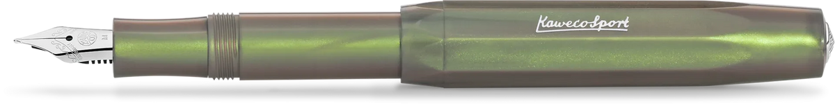 LUNAR SPORT FOUNTAIN PEN - SHADOW GREEN (MEDIUM NIB)