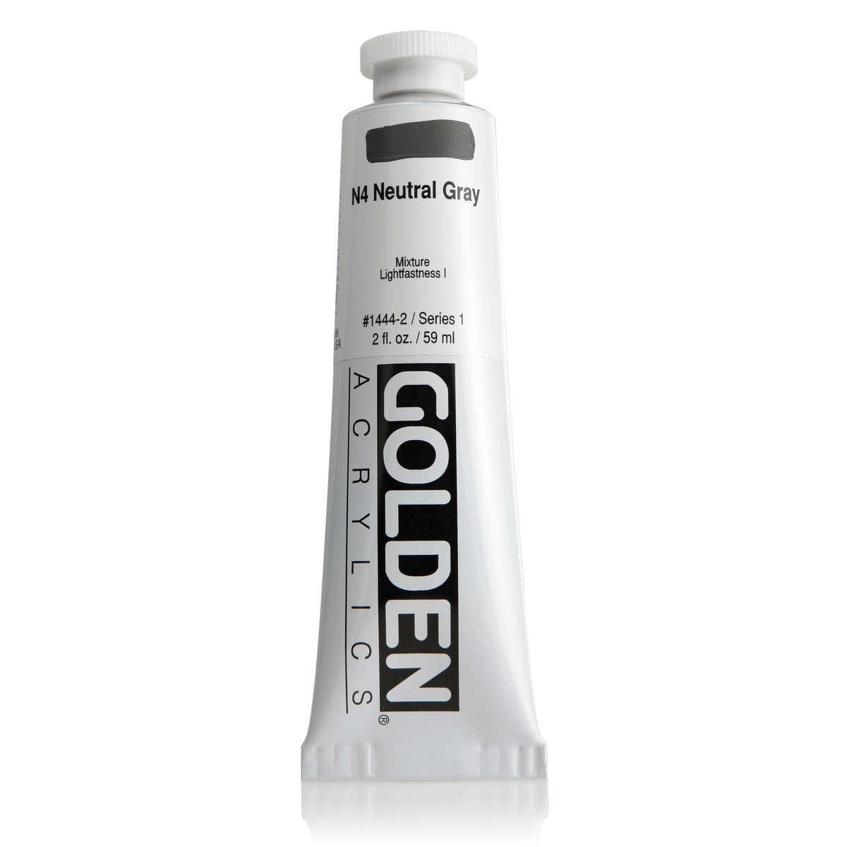 GOLDEN HEAVY BODY ACRYLIC NEUTRAL GRAY N4 2oz