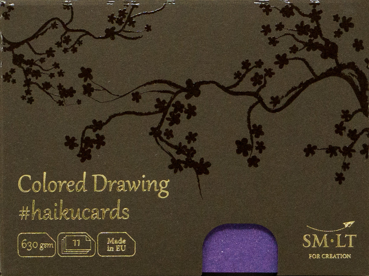 MIX OF COLORED CARDBOARD CARDS IN THE BOX (HAIKU CARDS) 147 X 106MM