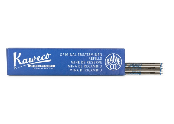 KAWECO BALLPOINT REFILL D1 BLUE 0.8 F 5PK