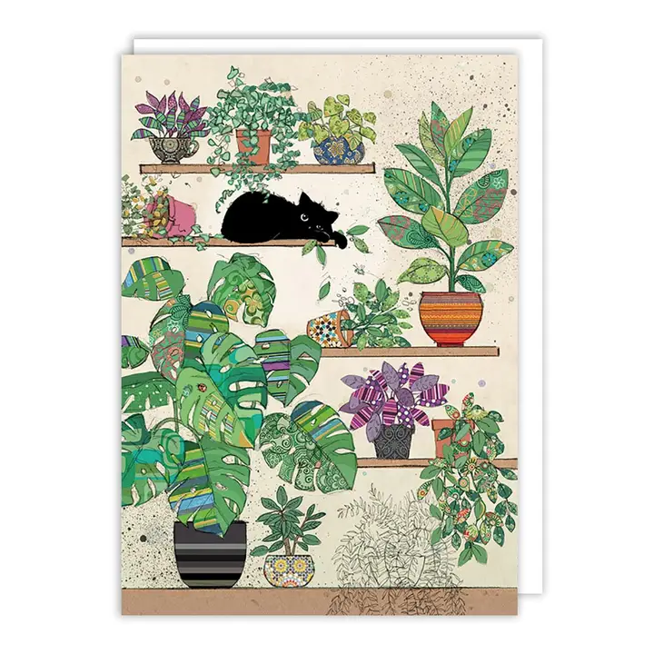 BLANK CARD - CAT PLANTS