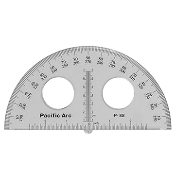 180 DEGREE 8&quot; ACRYLIC PROTRACTOR
