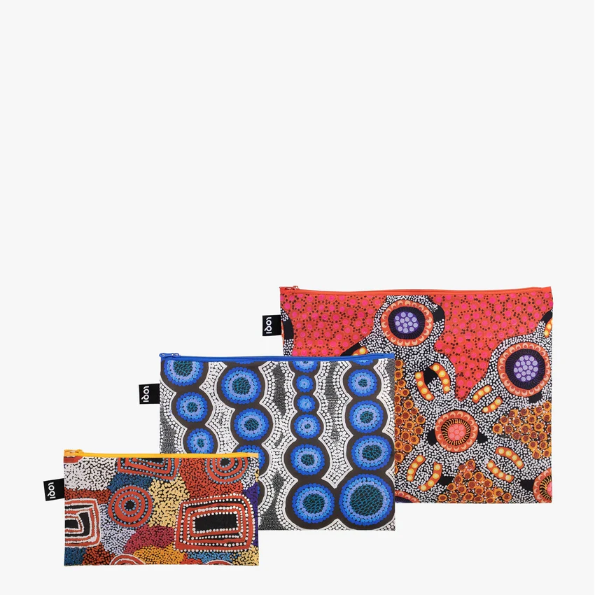 LOQI ZIPPER BAG SET LEWIS EGAN DIXON WATER DREAMING