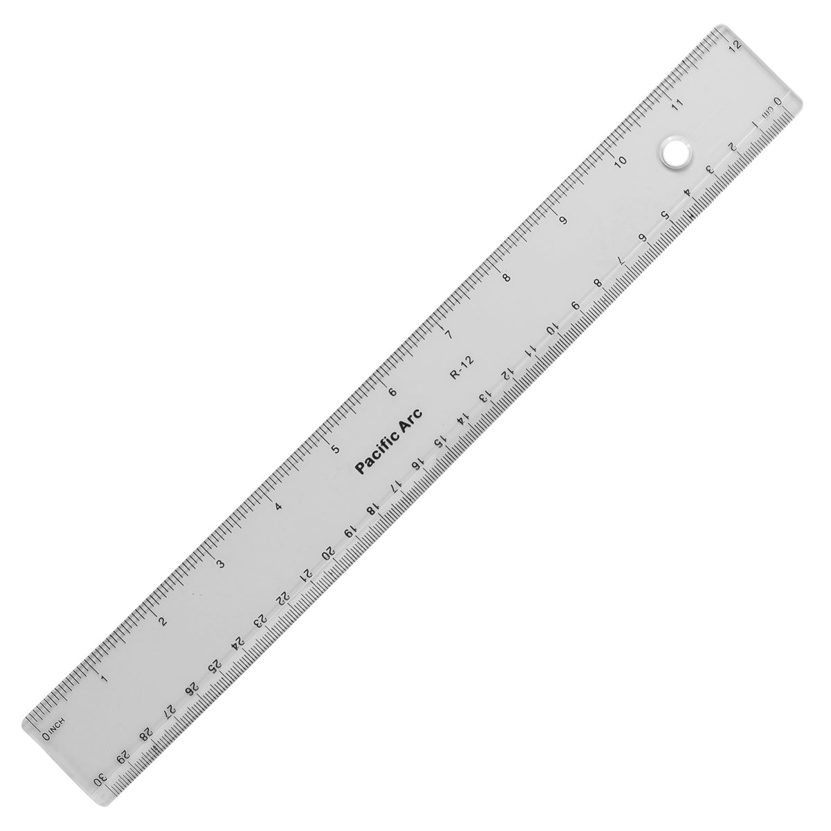 CLEAR PLASTIC 12&quot; RULER