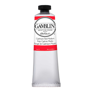 GAMBLIN ARTIST'S OIL COLOR CADMIUM RED MEDIUM 37ml