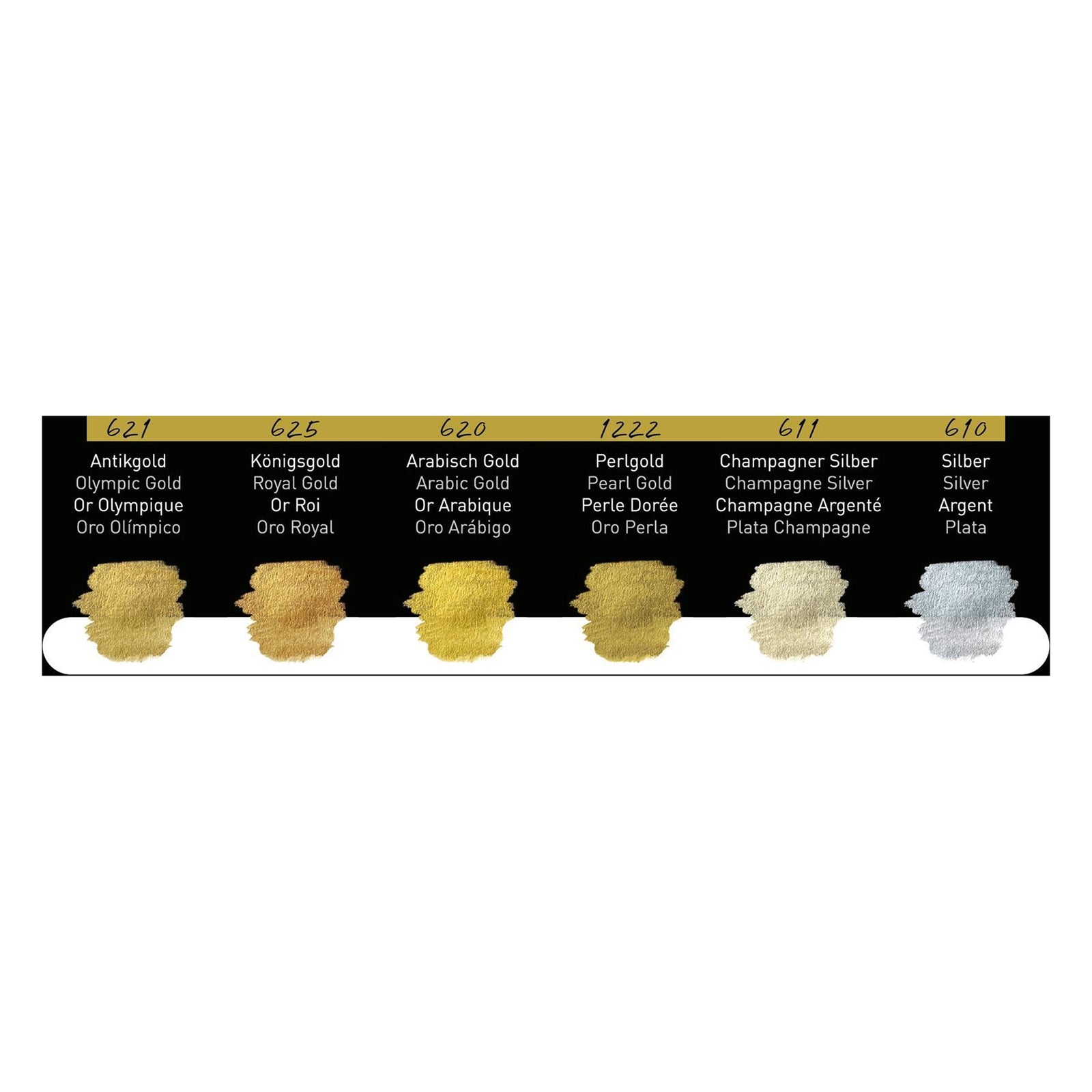 FINETEC WATERCOLOR SET – 6 PEARLESCENT COLOURS (CLASSIC)