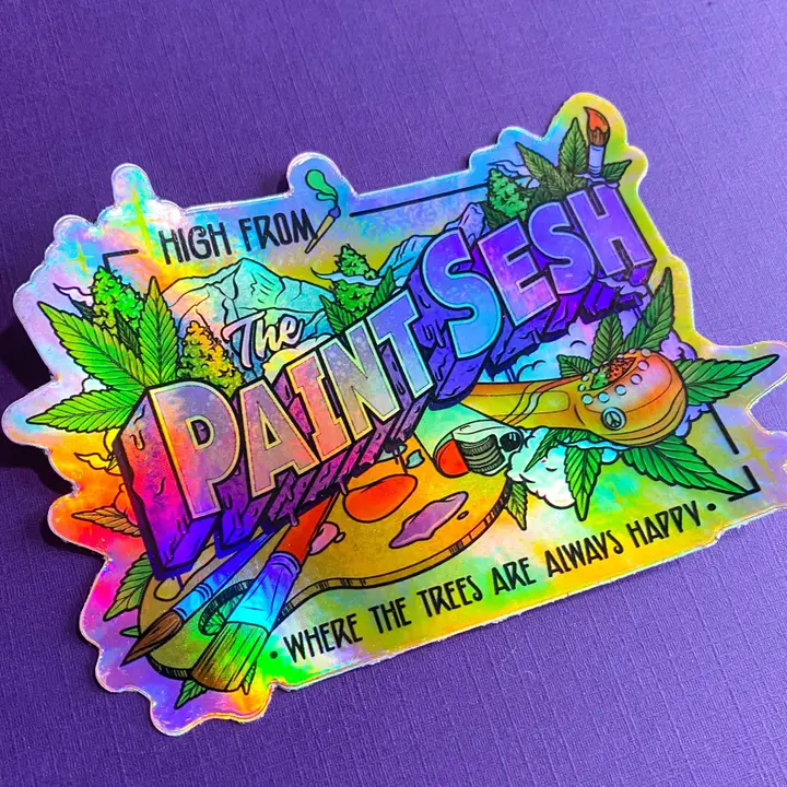 STICKER - HIGH FROM THE PAINT SESH