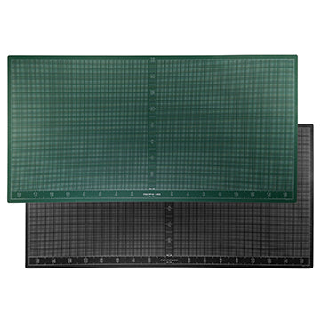 3 PLY FULLY GRIDDED REVERSABLE GREEN/BLACK CUTTING MAT 18x36