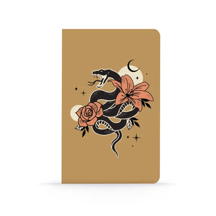 LAYFLAT JOURNAL NOTEBOOK - SERPENT IN THE FLOWERS