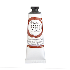 GAMBLIN 1980 OIL COLOR TRANSPARENT RED OXIDE 37ml