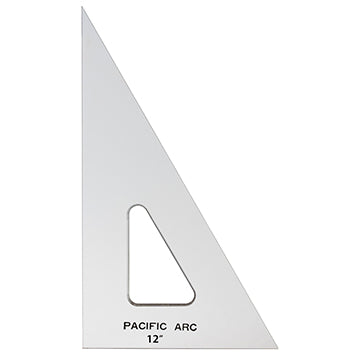 CLEAR PLAIN ACRYLIC 30/60 TRIANGLE 12&quot;