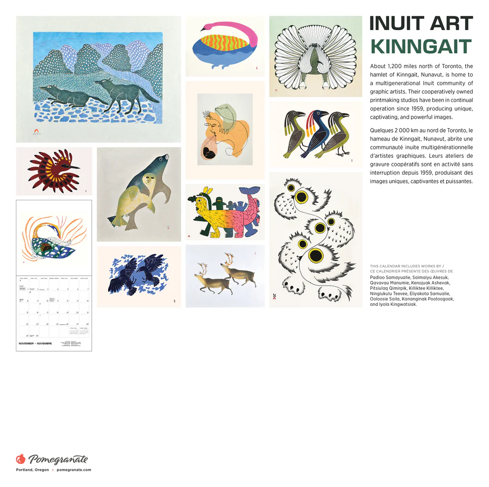 WALL CALENDAR 2026 - INUIT ART