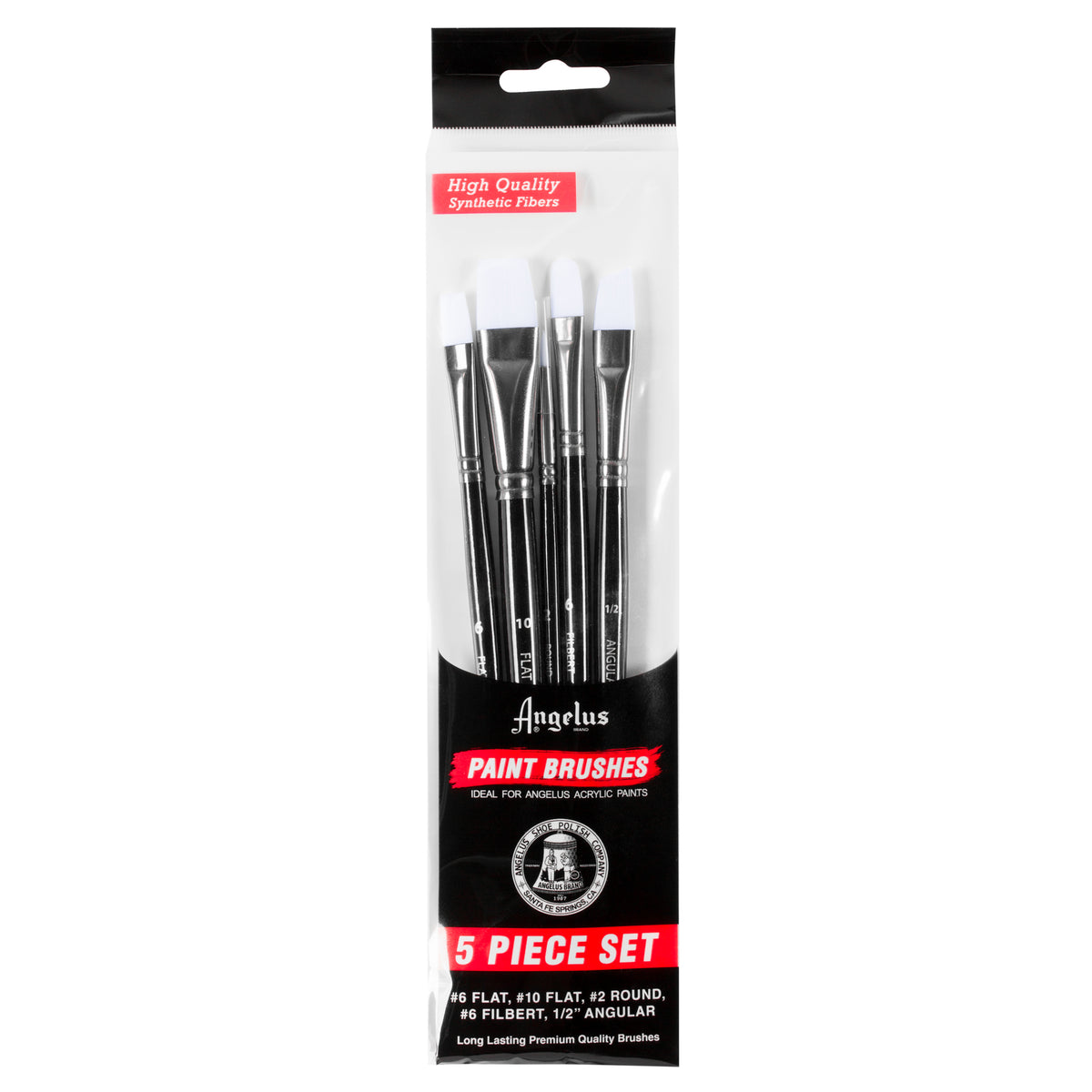 LEATHER PAINT BRUSHES  5 SET
