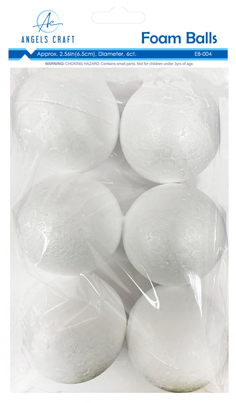 POLYFOAM BALLS  2.5" - 6PC