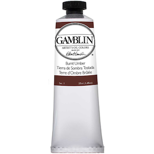 GAMBLIN ARTIST'S OIL COLOR BURNT UMBER 37ml
